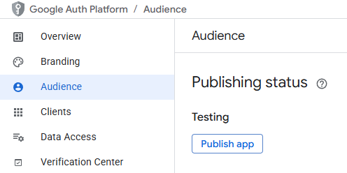 Publish the app