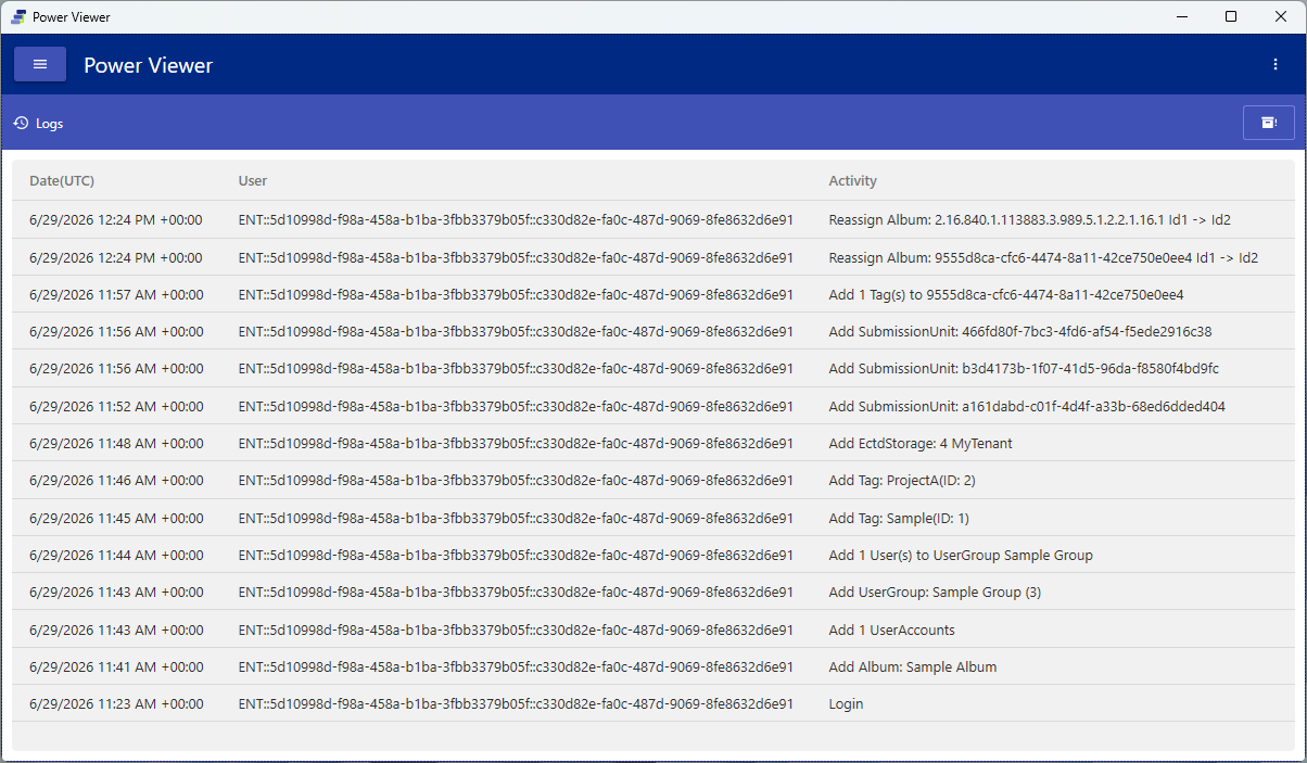 Audit logs