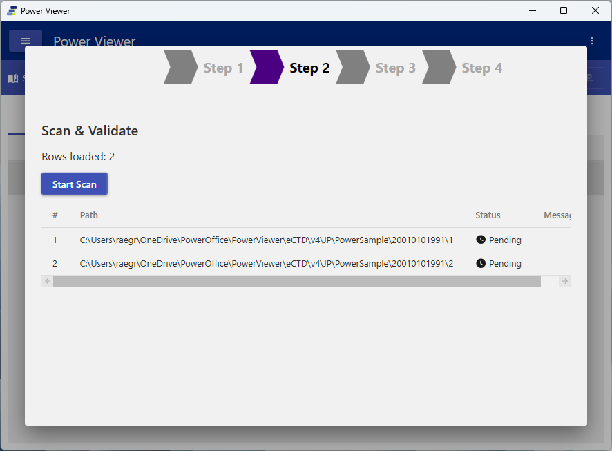 Bulk import (scan/validate)
